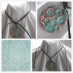 Pendentif bulles - Turquoise